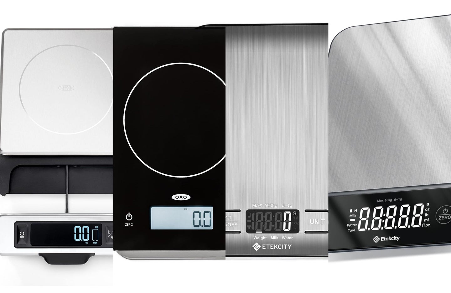The best kitchen scales on a plain white background.