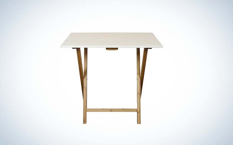 The Eccostyle Solid Bamboo Folding Desk is the most sustainable pick.