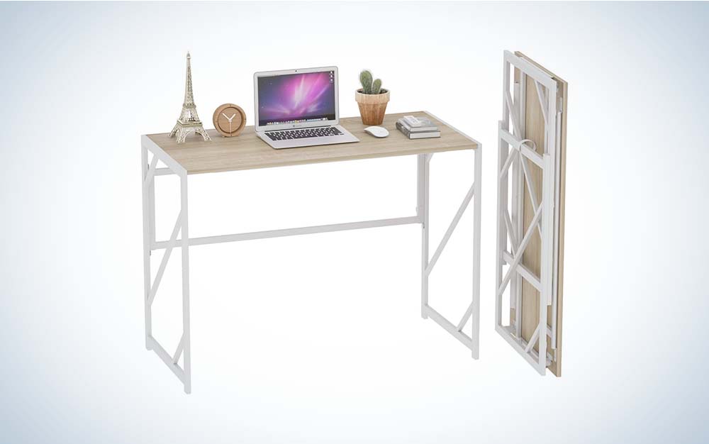 The Elephance Folding Computer Desk is the best folding desk for laptops.