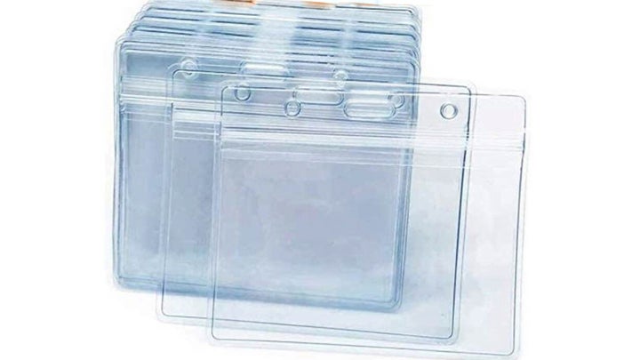 Clear card holders