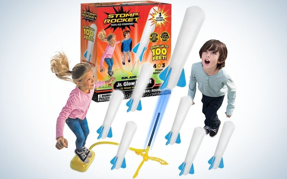 Glow rocket and rocket refill pack for girls and boys 3 years and up