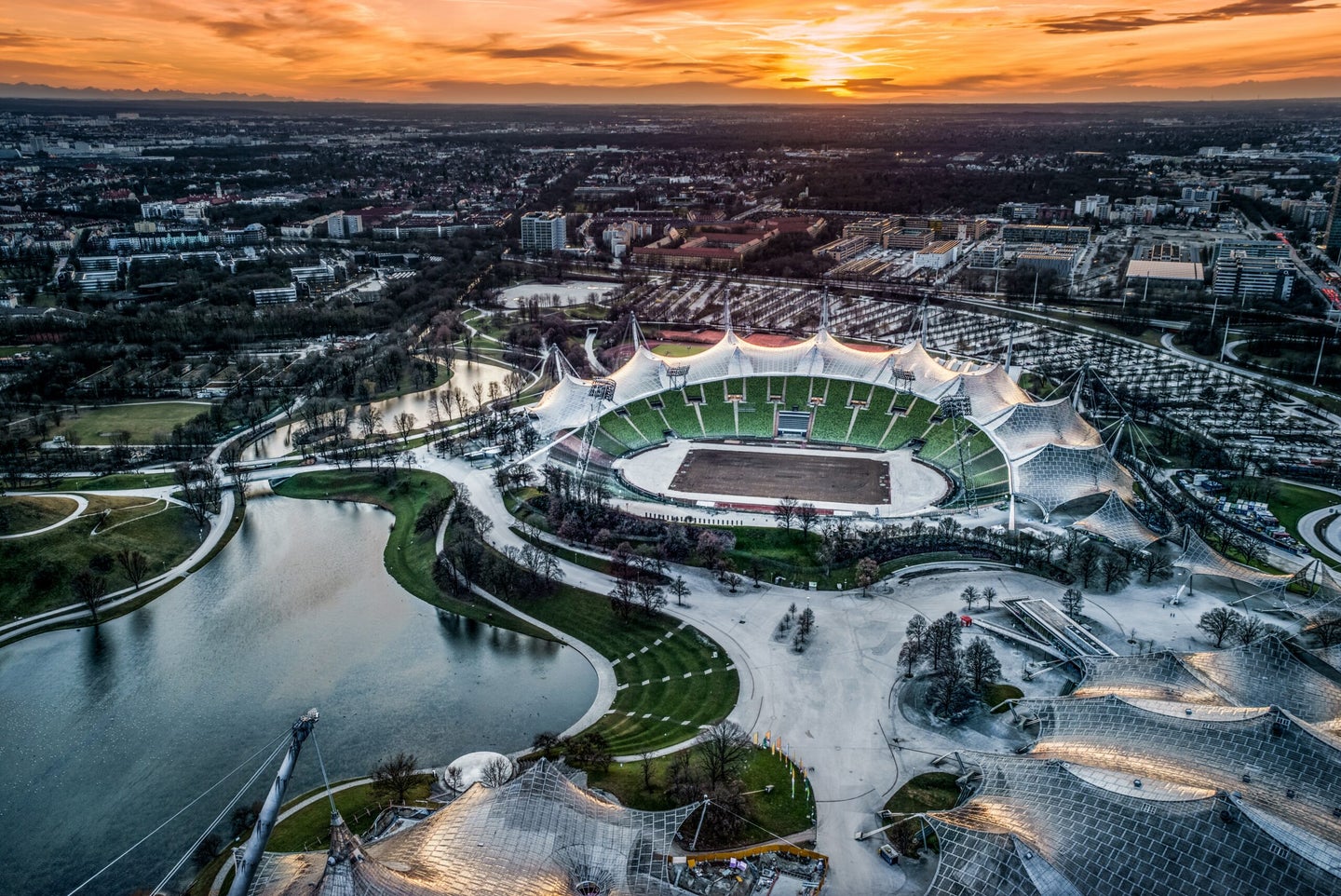 Some Olympic stadiums live on in relevancy and use (like the Munich stadium, pictured here)—but some simply deteriorate once the athletes and spectators are gone. 