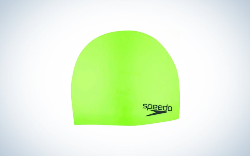 Speedo Elastomeric Silicone Swim Cap is the best swim cap for athletes.