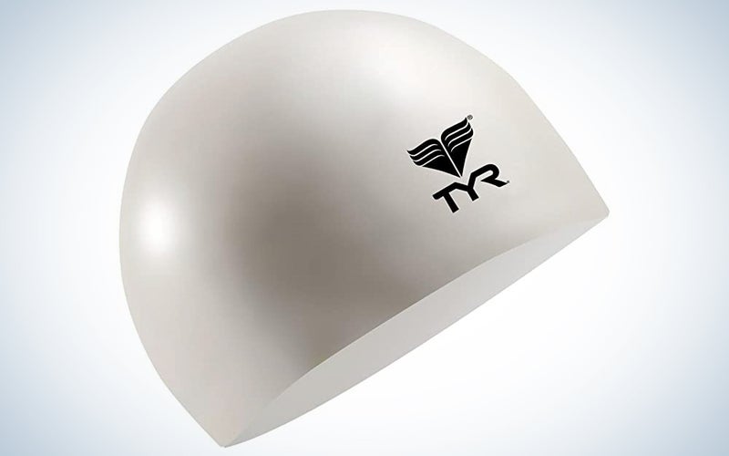 TYR Latex is the best budget swim cap.