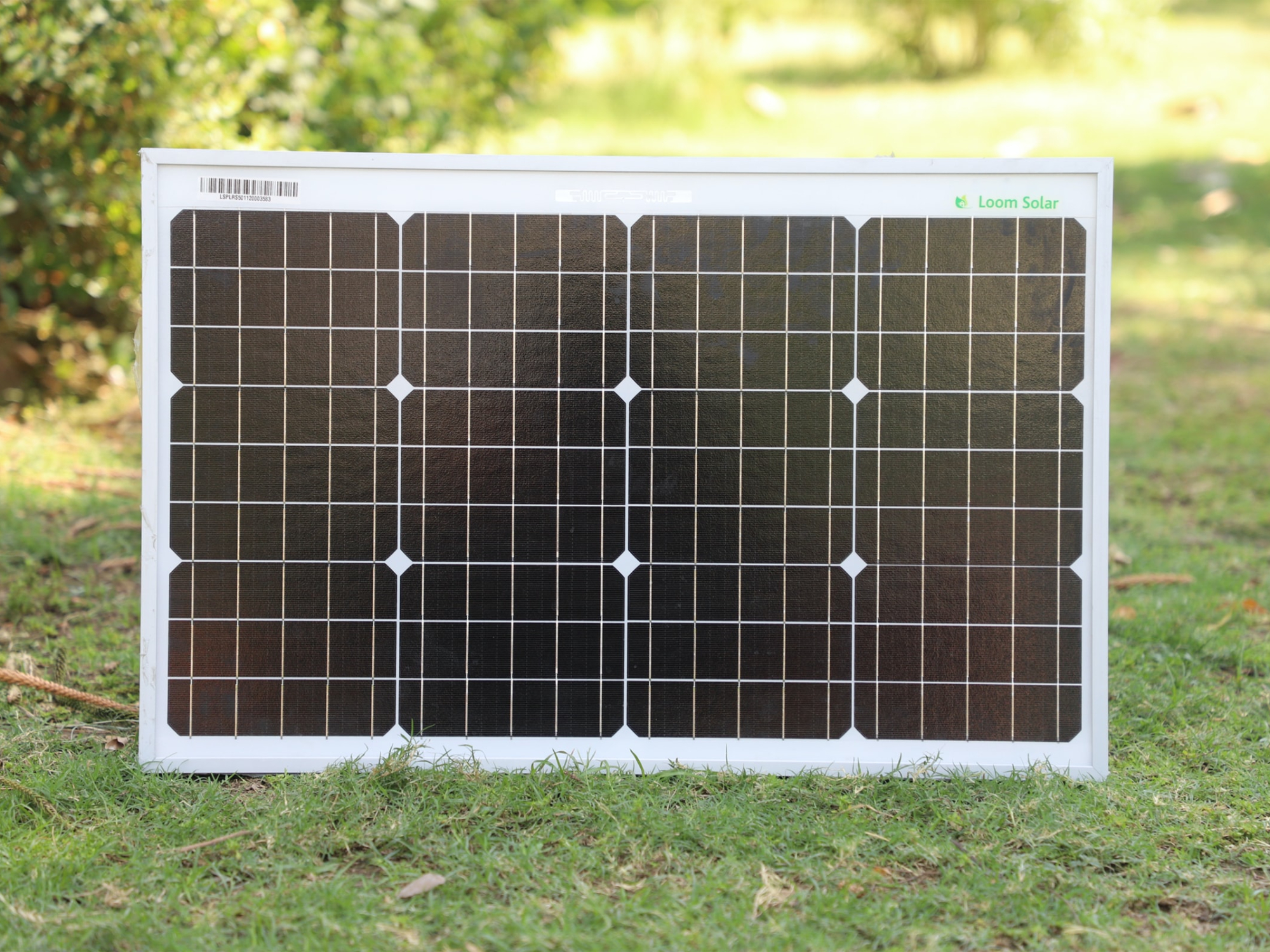 A small, portable solar panel for charging your devices.