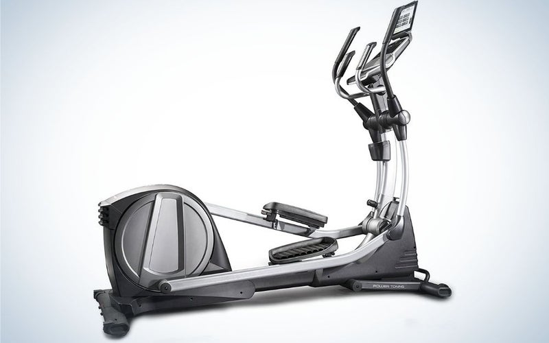 The NordicTrack Spacesaver Trainer is the best elliptical that's foldable.