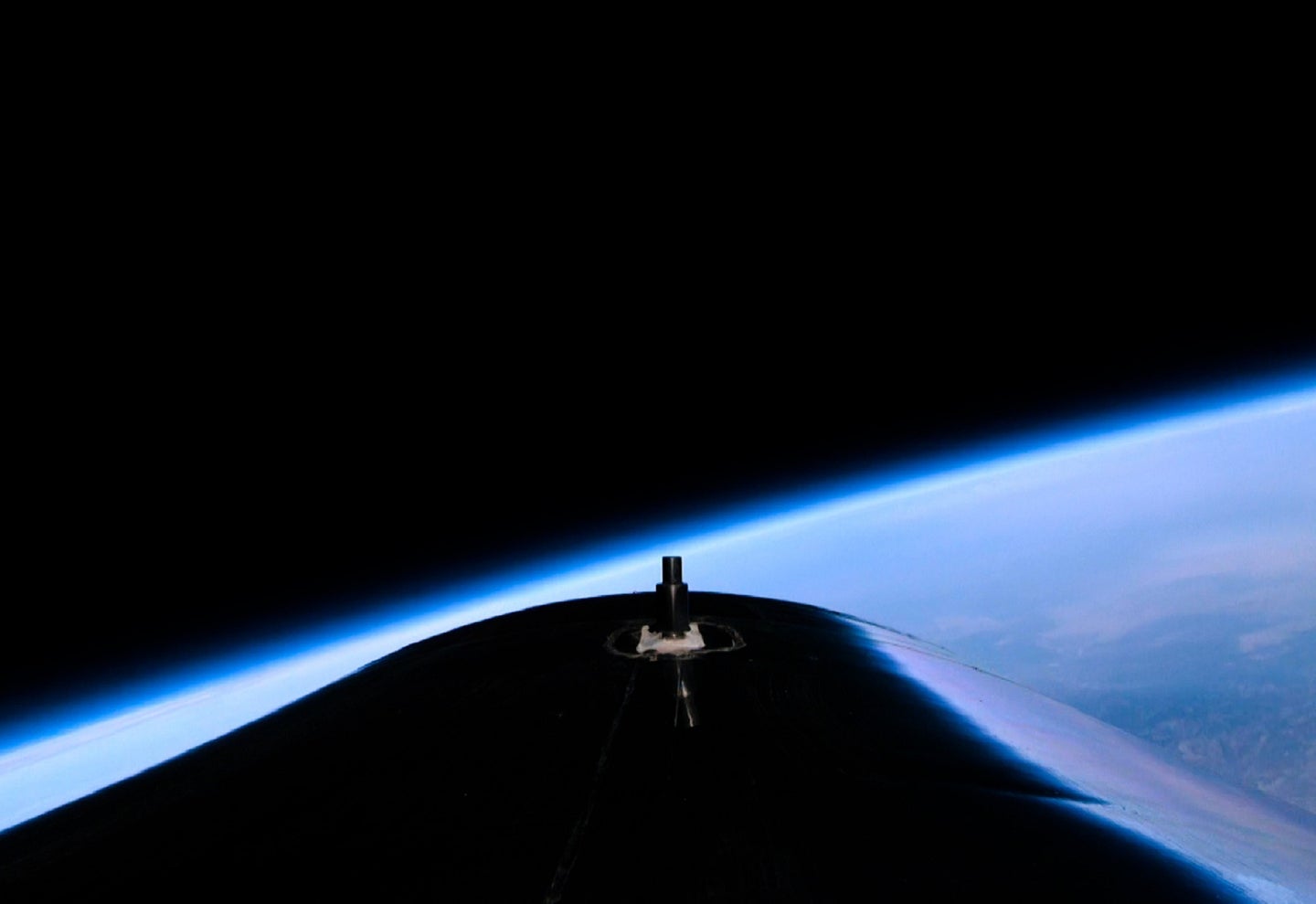 A view of Earth from Virgin Galactic Unity