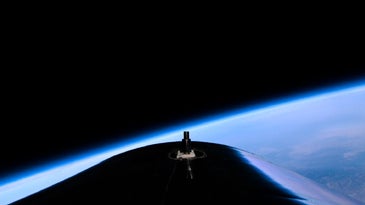 A view of Earth from Virgin Galactic Unity