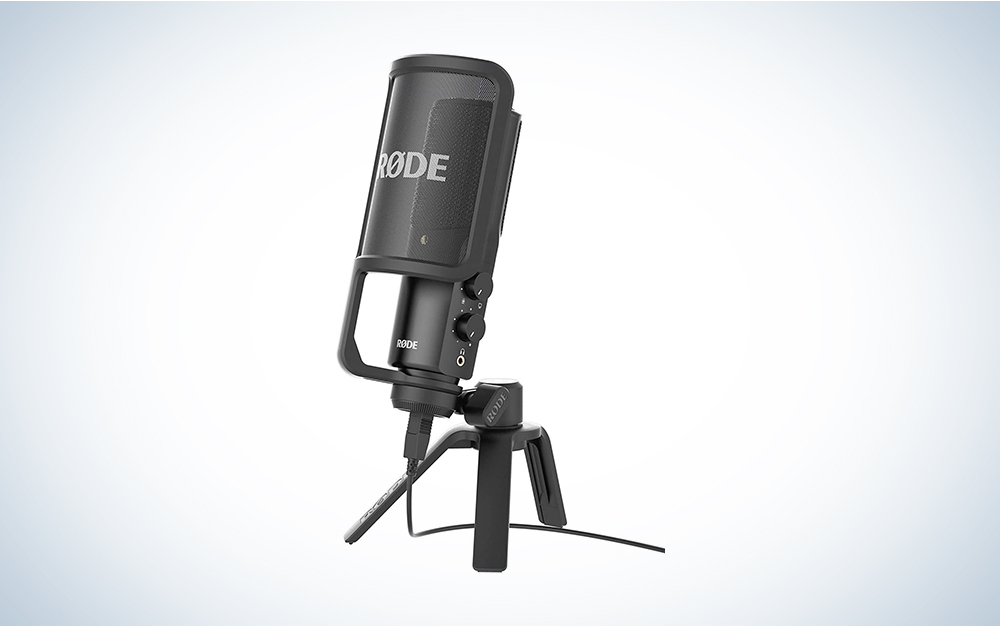 Includes a pop filter and desk stand to keep you production-ready.