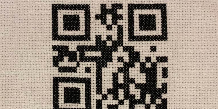 How to cross-stitch a QR code—and why you should