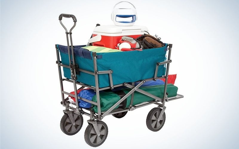 The MacSports Utility Cart is our pick for best double-decker beach wagon.