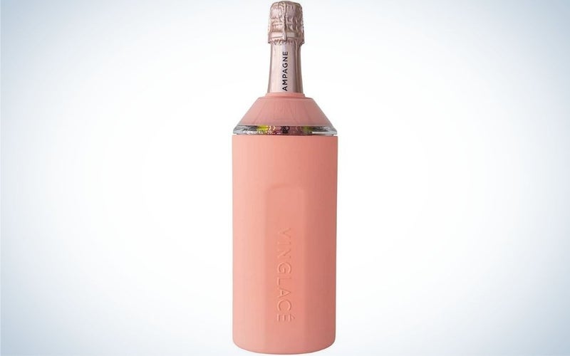 The Vinglace Original Wine Chiller is the best wine chiller sleeve.