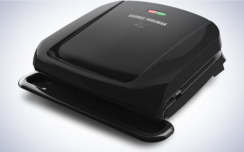 George Foreman 4-Serving Removable Plate Electric Grill and Panini Press