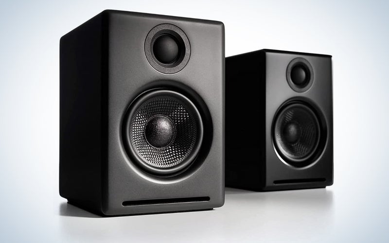 Audioengine A2+ wireless bookshelf speakers in black