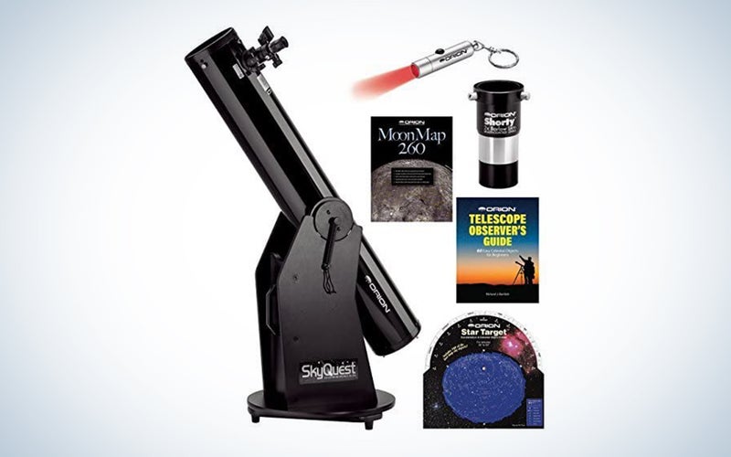 The Orion SkyQuest XT6 Classic Dobsonian Telescope Kit is the best beginner kit.