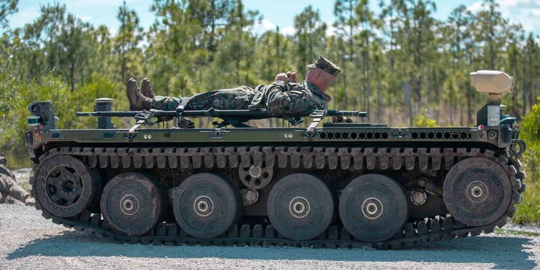 This robotic stretcher could transport wounded Marines off future battlefields