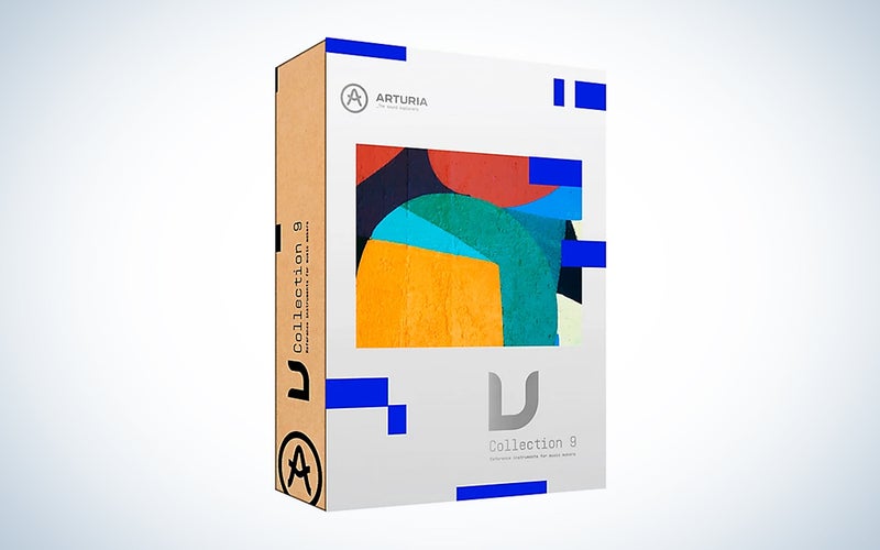Arturia V Collection 9 Software Instrument Bundle box over a white background
