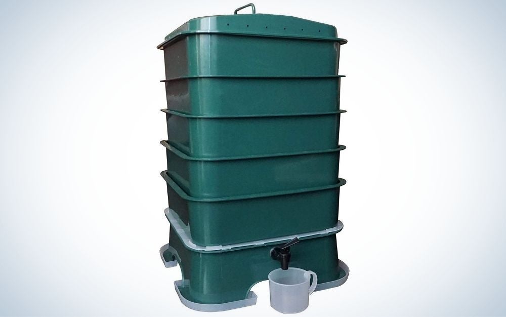 The VermiHut Plus is the best compost bin for yard owners