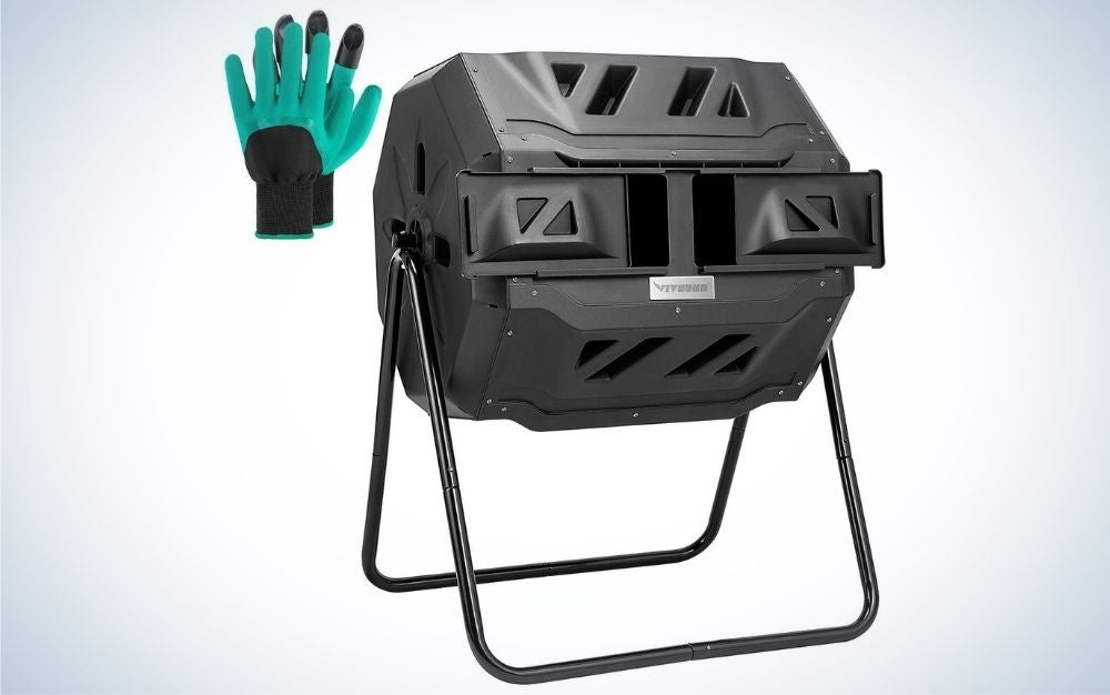 The VIVOSUN Tumbling Compost Bin is our pick for best overall.