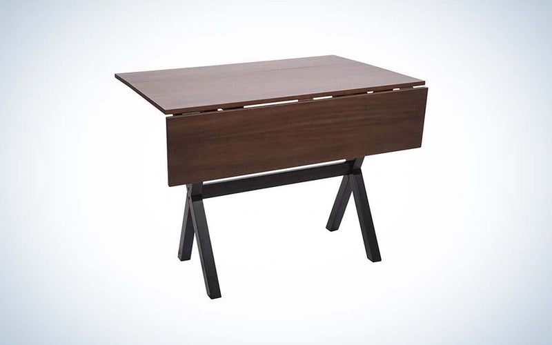 The best folding desk that's a drop leaf is the Kalos Console Desk.