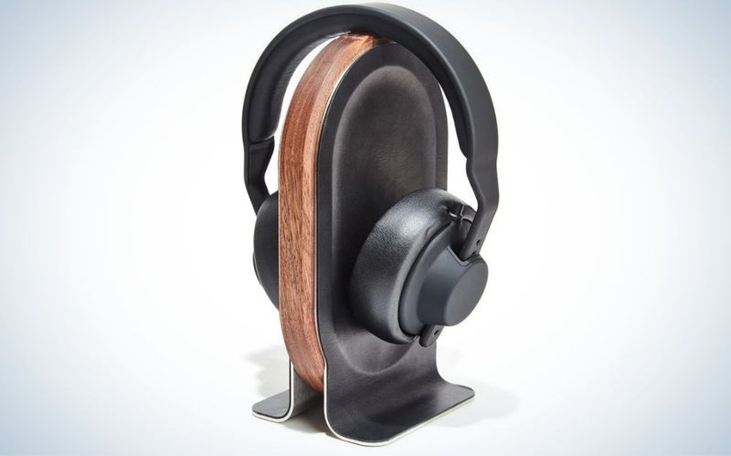 The Grovemade Wooden Headphone Stand is the best for the distinguished gentleman.