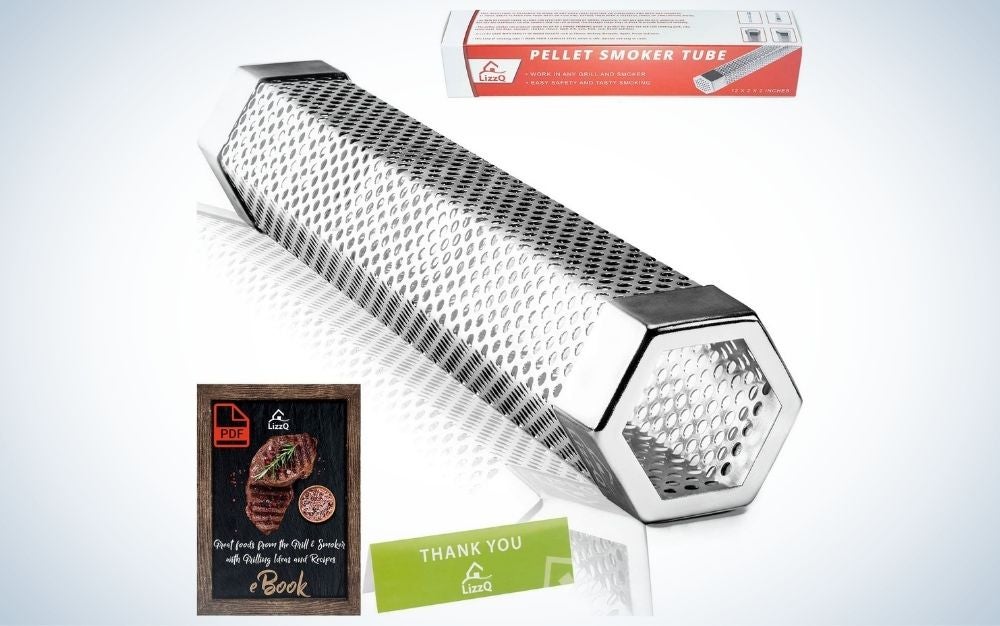 The LIZZQ Premium Pellet Smoker Tube is our pick for one of the best grill accessories for non-smokers.