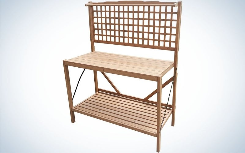 The Merry Garden Foldable Potting Bench is the best for apartment dwellers.