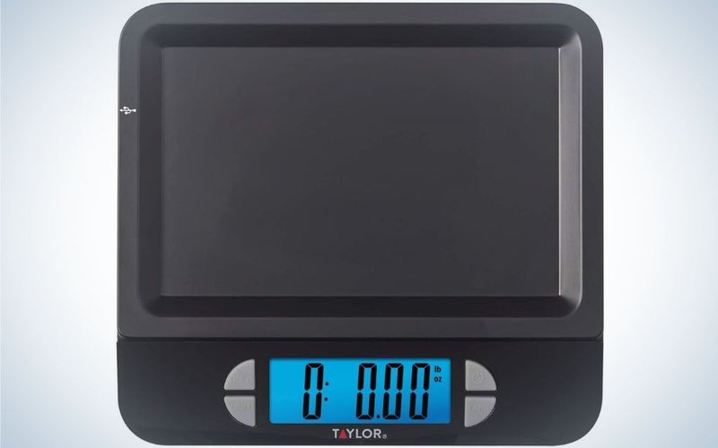 The Taylor 11-Pound Digital Scale is the best kitchen scale for apartment dwellers.