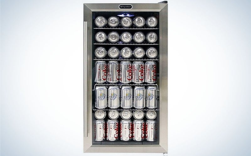 The Whynter BR-130SB Beverage Refrigerator is the best beverage cooler for beer and soda drinkers.