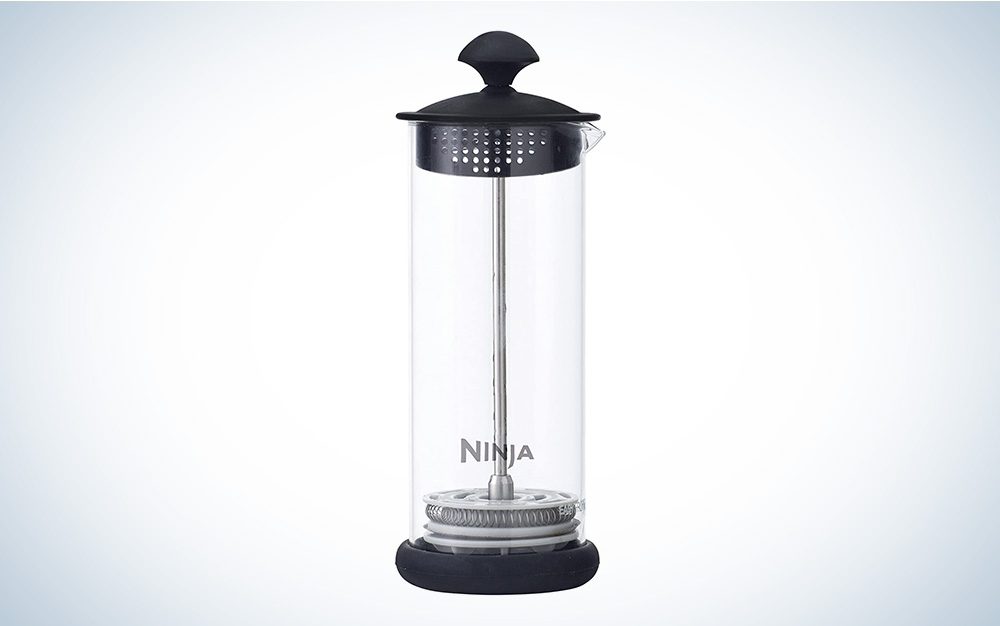 The Ninja Coffee Bar Easy Milk Frother is the best with a pump.