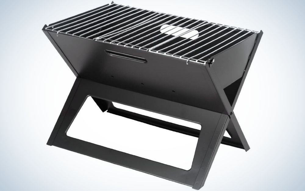 The Fire Sense Black Notebook Charcoal Grill is the best budget pick.