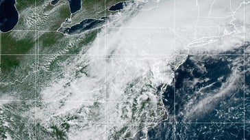 satellite view of what remains of hurricane ida