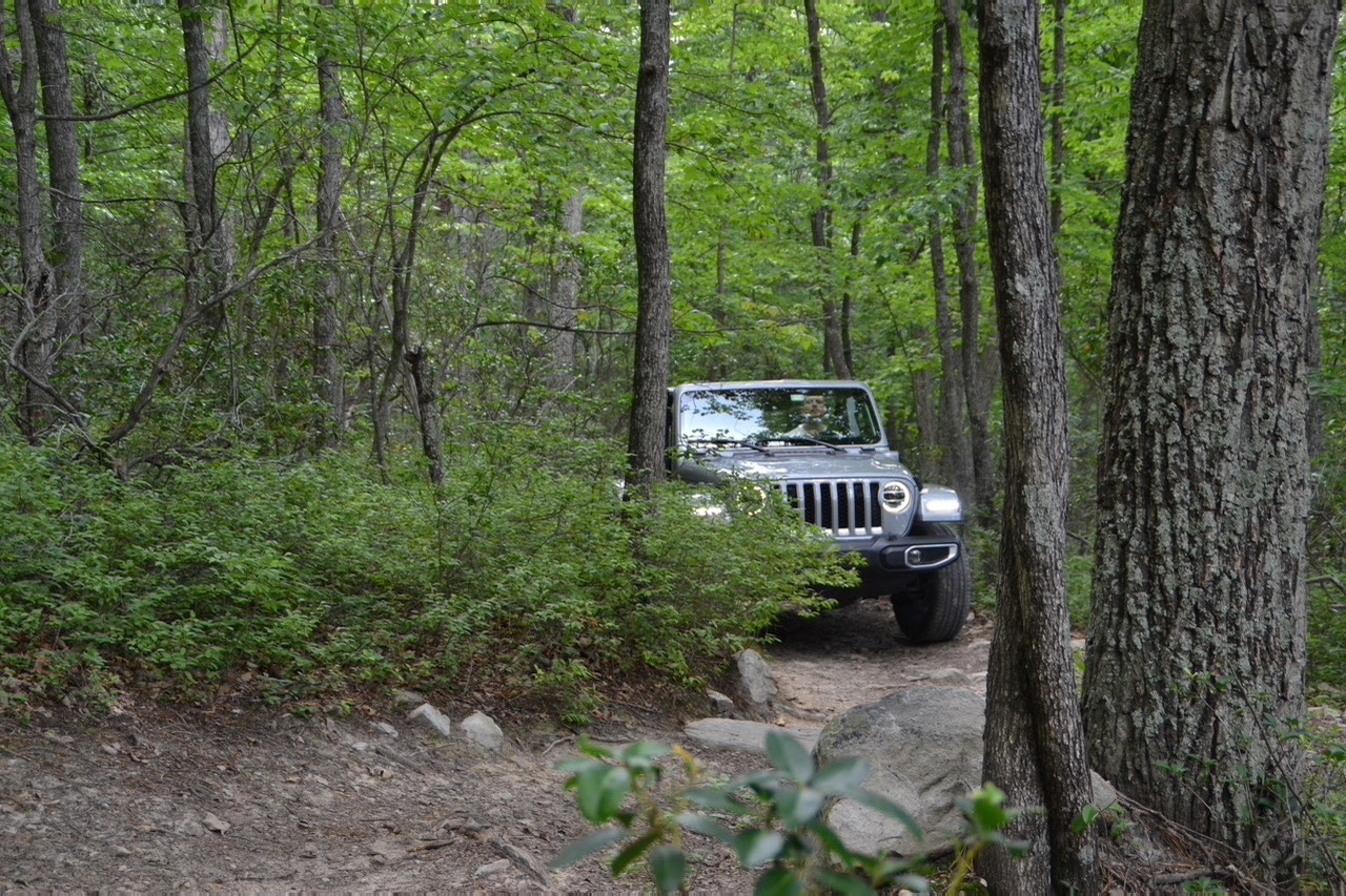 Driving the Jeep Wrangler 4xe makes for a quiet and electric off-road adventure