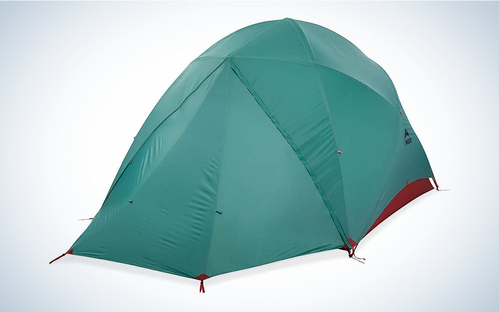 The MSR Habitude 6 Person Tent is the best tent for packing light.