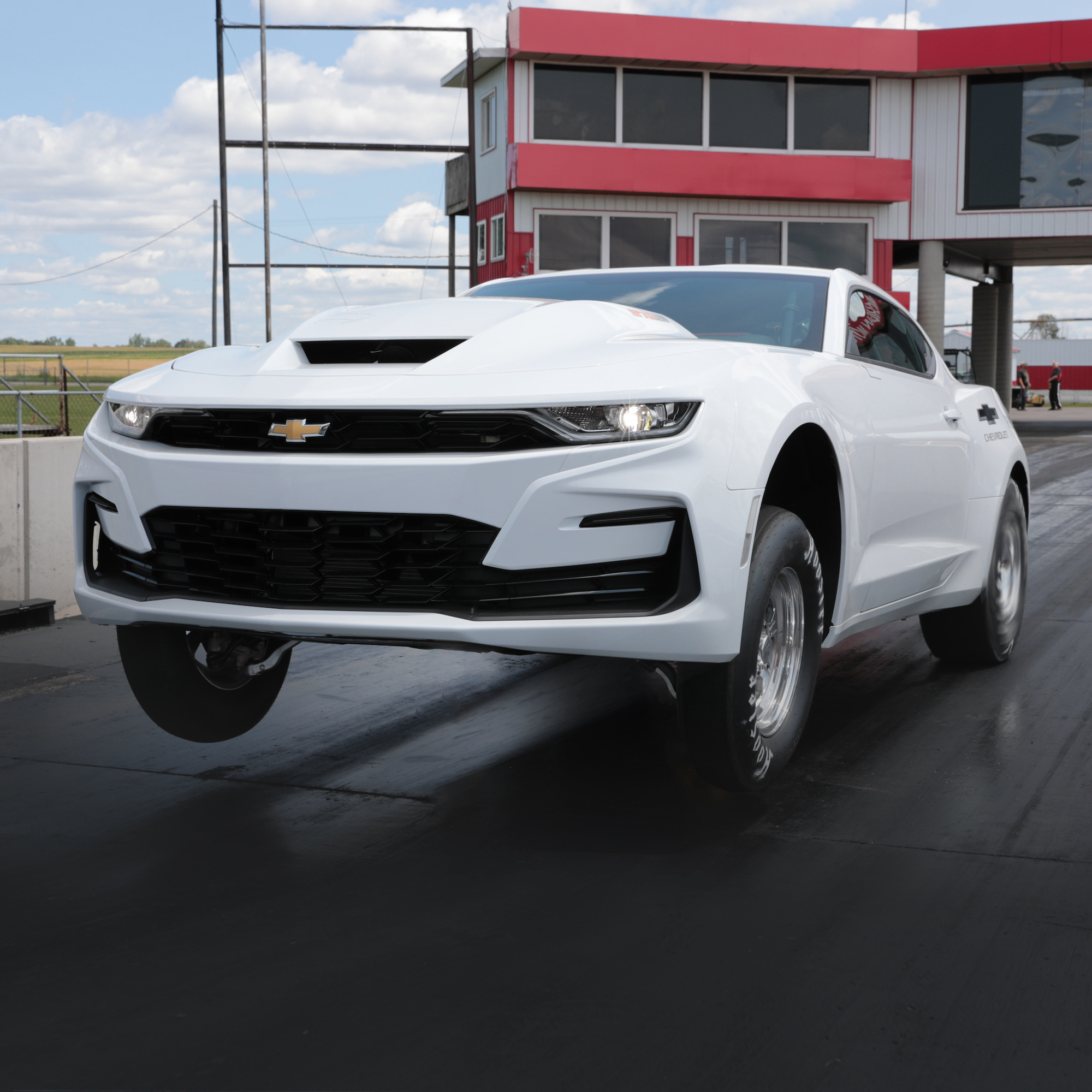 This Camaro has an engine so huge you can only drive it on the track