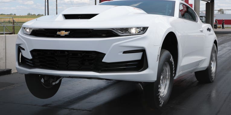 This Camaro has an engine so huge you can only drive it on the track