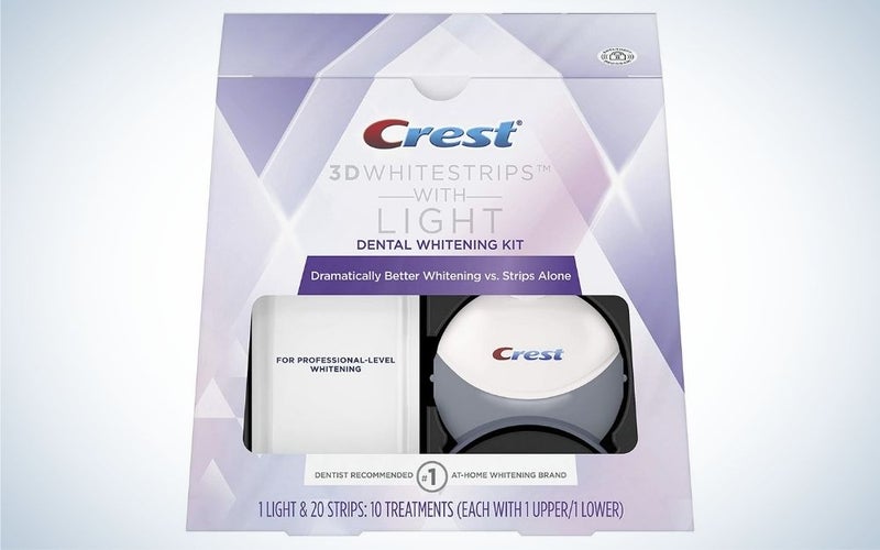 Crest 3D Whitestrips with Light are the best whitening-strip kit.