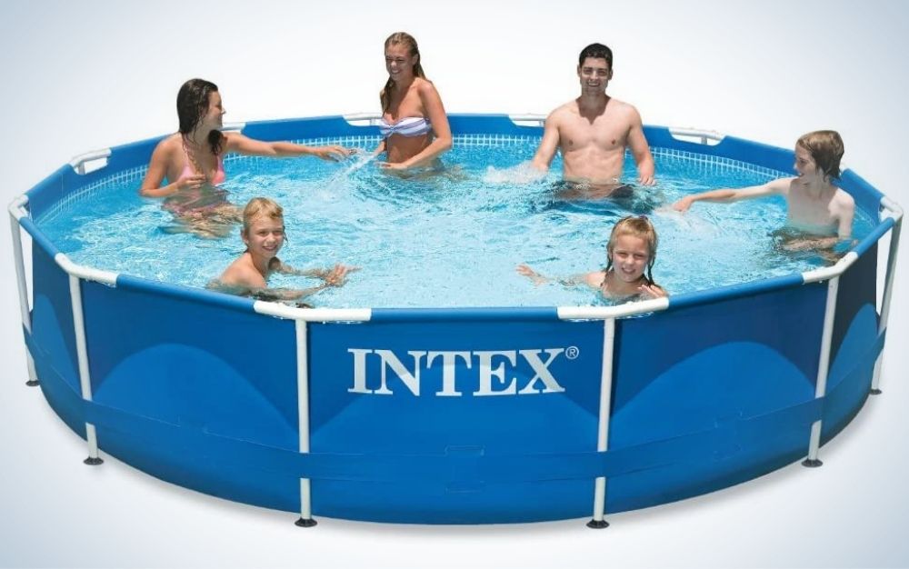 The Intex 28211EH 12-Feet by 30-Inch Above-Ground Pool is the best for families.