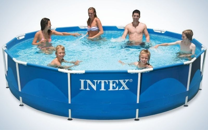 The Intex 28211EH 12-Feet by 30-Inch Above-Ground Pool is the best for families.