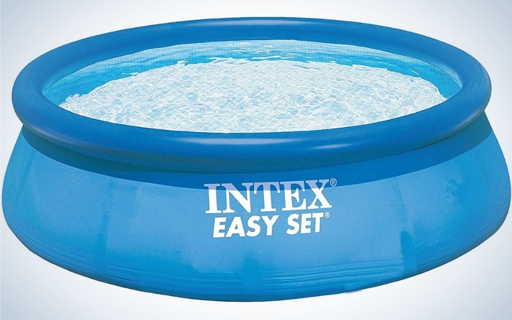 The Intex Swimming Pool Easy Set Eight-Feet by 30 Inches is the best above-ground pool for relaxation.