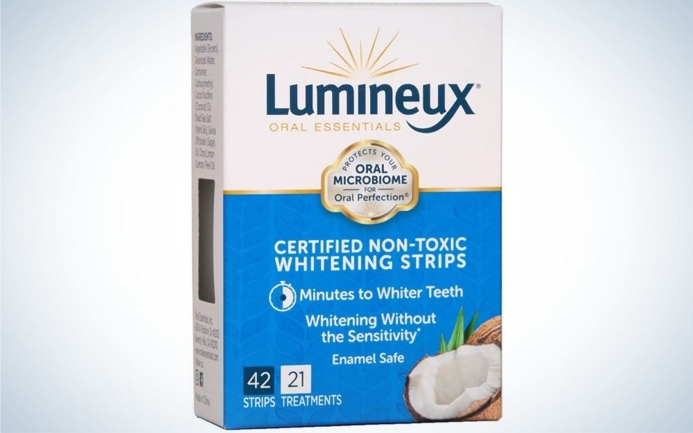Luminex Teeth-Whitening Strips are the best for sensitive teeth.