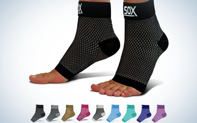 The SB Sox Plantar Fasciitis Compression Socks are the best toeless compression socks.