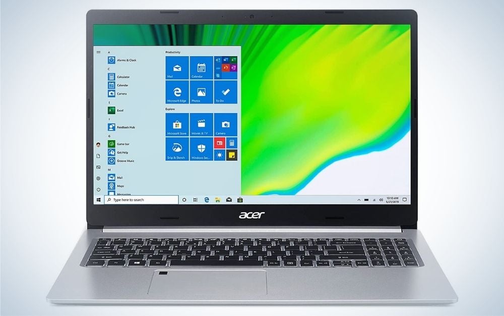 The Acer Aspire 5 is the best laptop for college for someone on a budget.