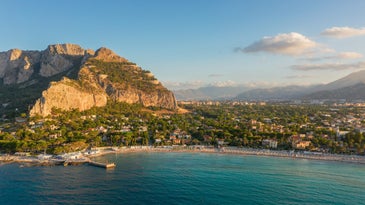 costal view of palermo, sicily
