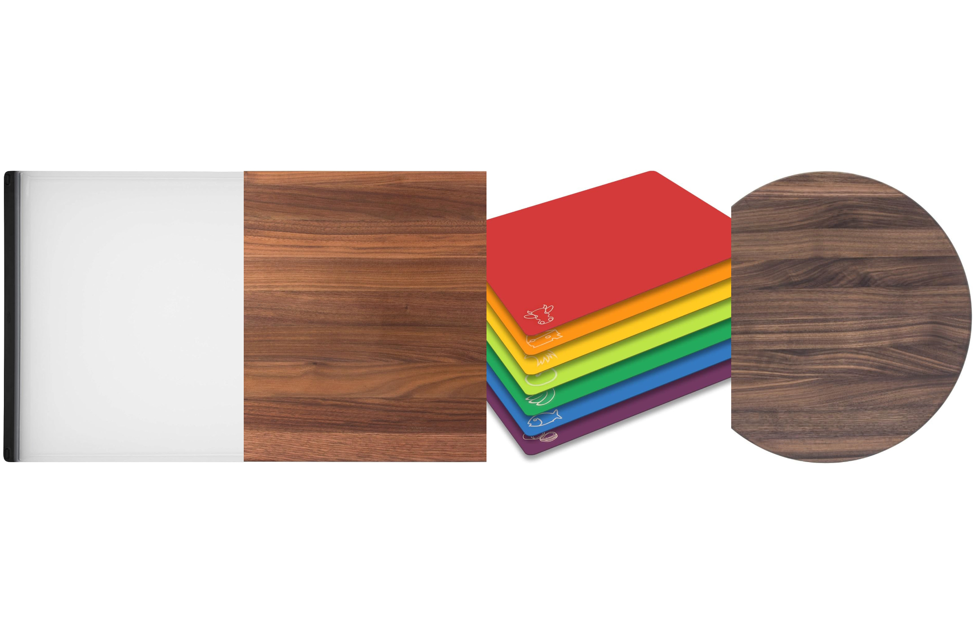 This Multicolored Plastic Cutting Board Doubles as a Serving Platter