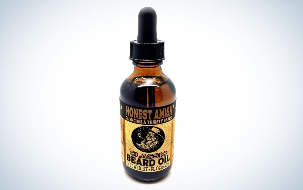 Honest Amish Classic Beard Oil is the best beard product for softening coarse facial hair.