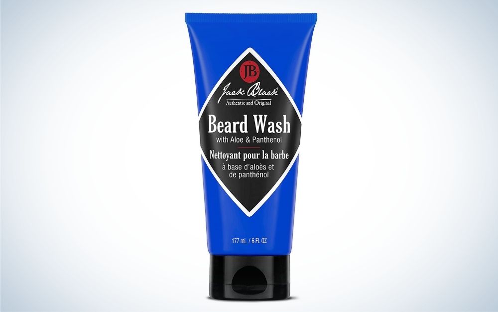 Jack Black Beard wash is the best beard product for keeping whiskers clean.