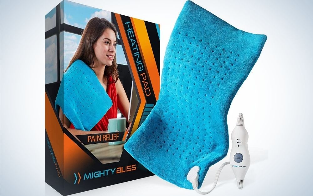 The Mighty Bliss Large Electric Heating Pad is the best heating pad for the back.