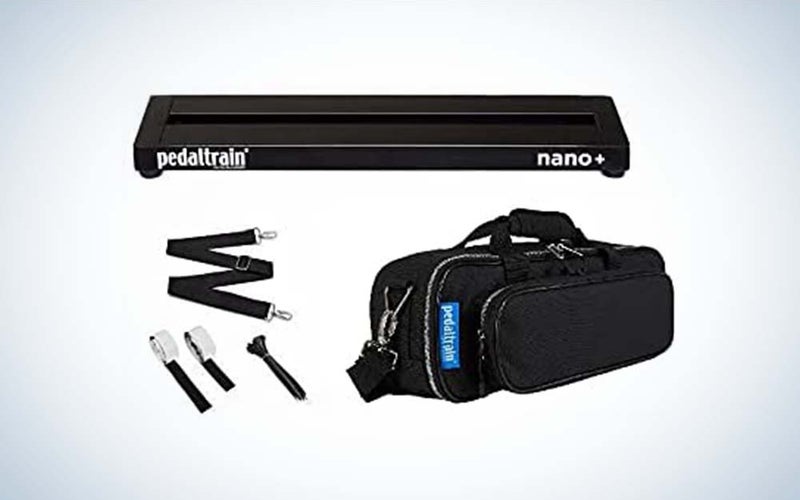The Pedaltrain Nano+ is the best pedalboard that's small.