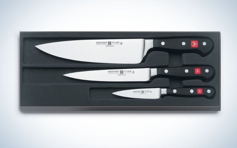 The WÃ¼sthof Classic High Carbon Steel Chef's Knife Set is the best carbon-steel knife.